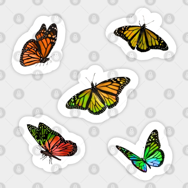 Autumn Butterflies Sticker Pack Sticker by casserolestan